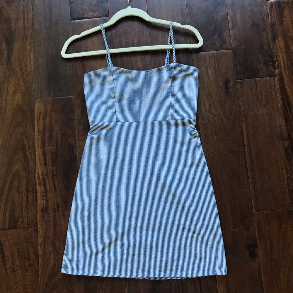 Brandy Melville blue striped Karla dress